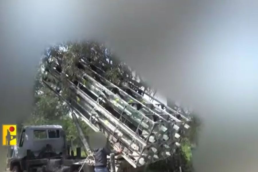 مشاهد من عملية استهداف المقاومة الإسلامية قاعدة ستيلا ماريس في 