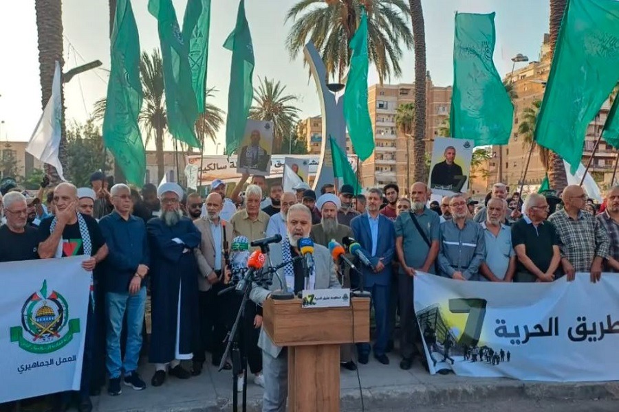 لبنان | تجمّع شعبي فلسطيني نظّمته حماس في صيدا في ذكرى