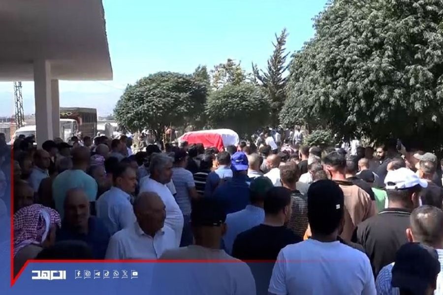 قيادة الجيش وأهالي شهابية الفاعور شيعوا الشهيد رفعت الطعيمي