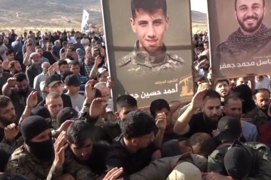حزب الله شيّع الشهيد أحمد جعفر في حي قبش في بلدة القصر 
