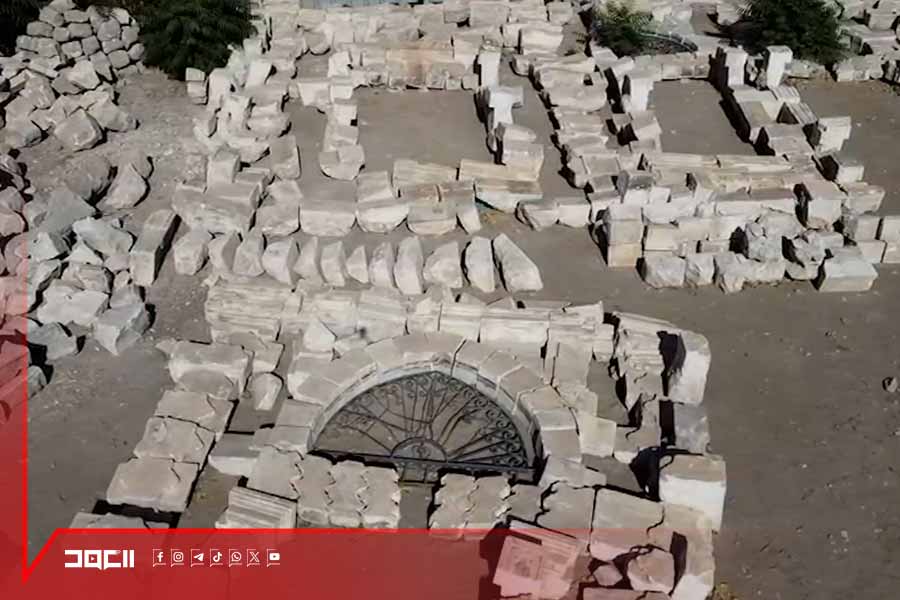 بعد تدميره بغارة اسرائيلية .. مبنى المنشية الأثري في بعلبك يعود قريباً