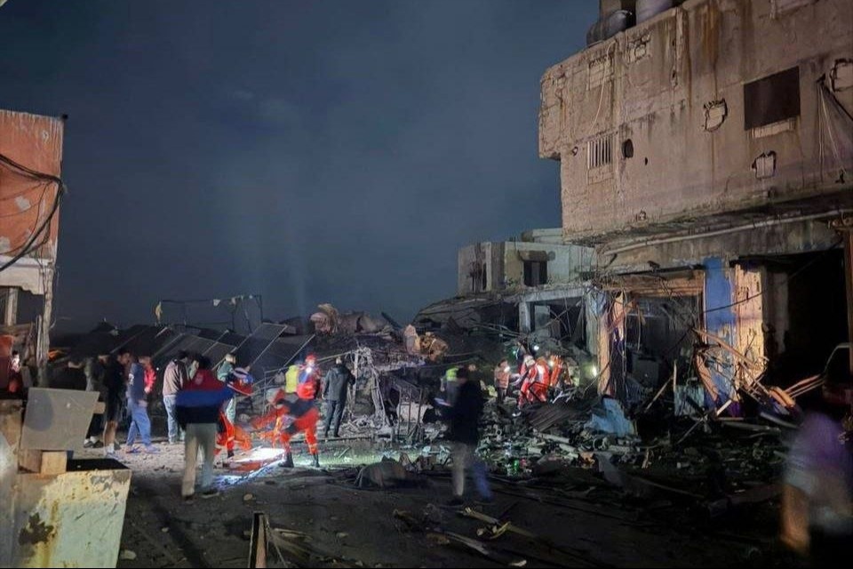 غارة صهيونية على المدينة الصناعية جنوب مدينة صيدا