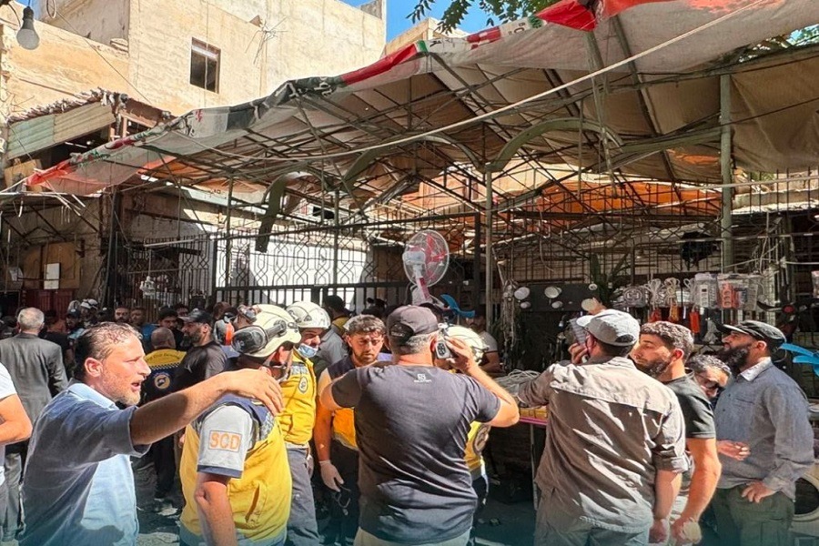 ضحايا بانفجار داخل مقهى في  دمشق 