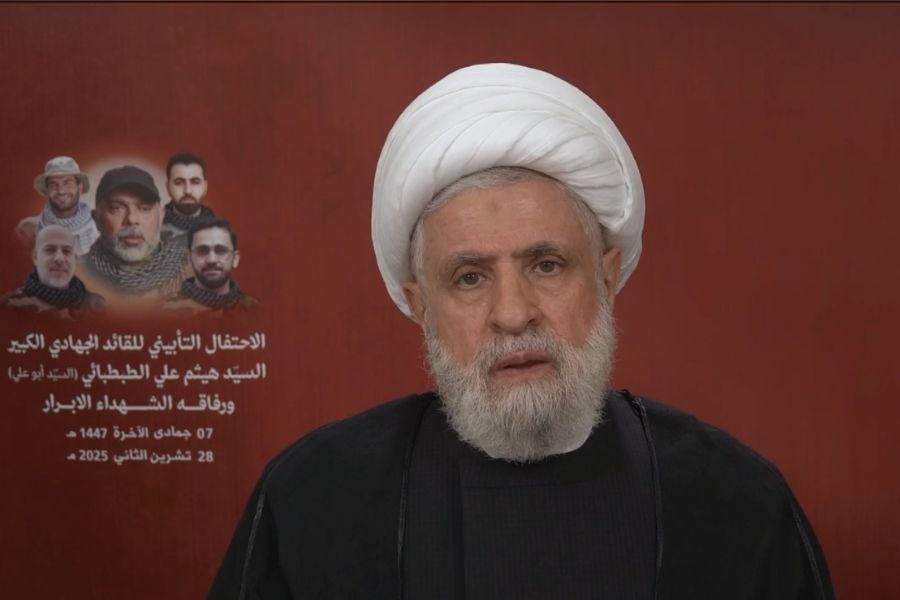 كلمة الشيخ قاسم خلال الحفل التأبيني للشهيد السيد الطبطبائي ورفاقه الشهداء