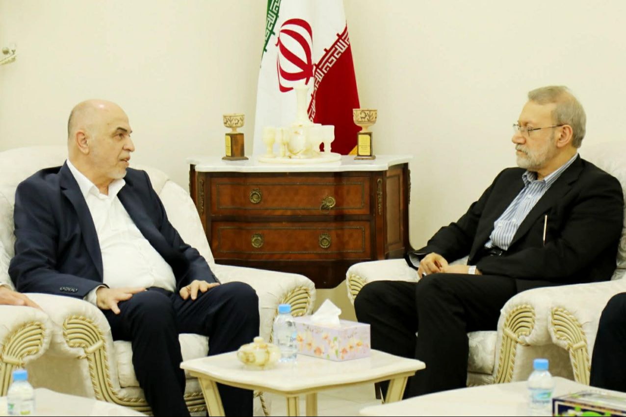 لاريجاني ودرويش يبحثان تطوّرات غزّة والمنطقة ويؤكدان استمرار الدعم والتضامن