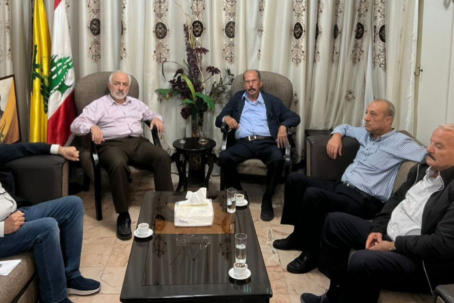 حسن حب الله يستقبل وفدًا من جبهة النضال الفلسطيني