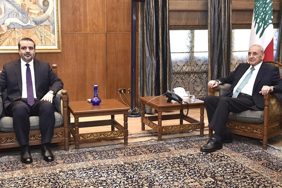 الرئيس بري استقبل الشيباني ومسؤولًا بريطانيا ومنسّقًا أمميًا
