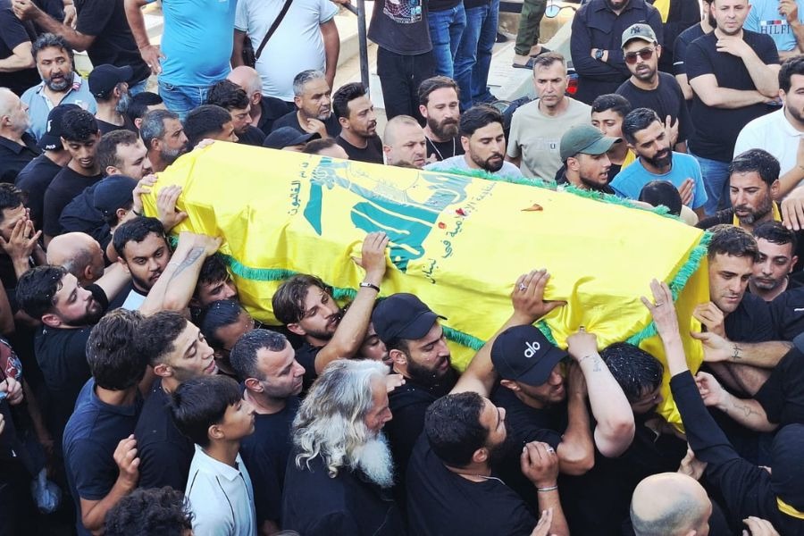 بالصور| حزب الله شيّع الشهيدين حسن وهبي وعبودي ماجد في الأوزاعي
