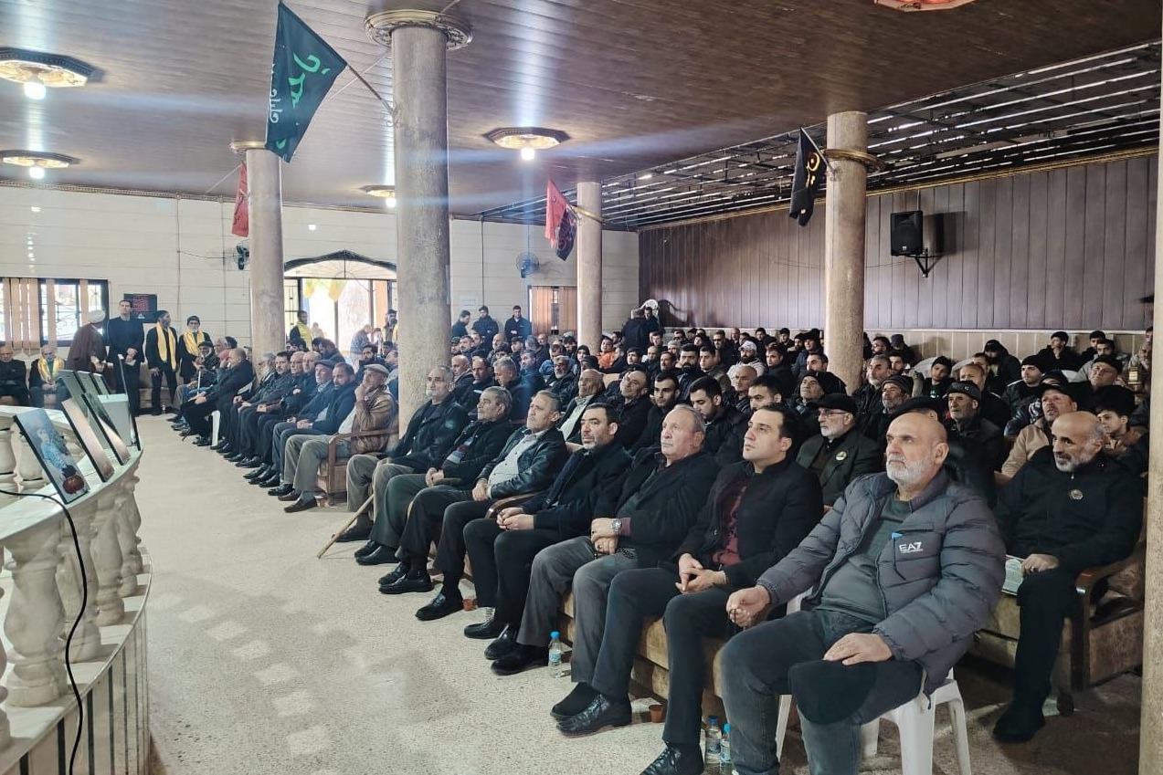 حزب الله وأهالي الخريبة يُحيون الذكرى السنوية الأولى لاستشهاد علي قاسم وزوجته وأولاده