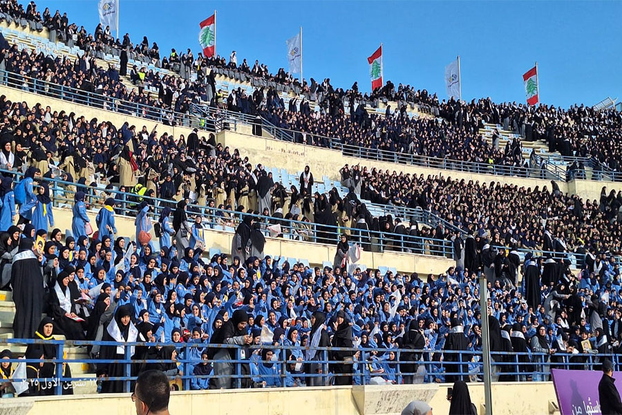  بالصور: كشافة الإمام المهدي (عج) تصبغ المدينة الرياضية بألوان أفواجها 