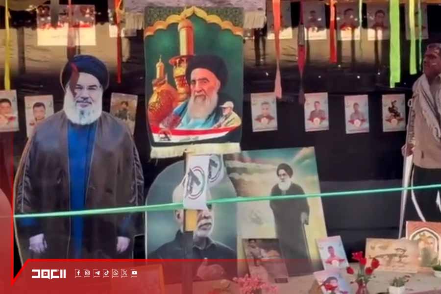 صور السيد نصرالله تُرفع في مضائف الأربعينية بكربلاء .. الزوار: السلاح باقٍ