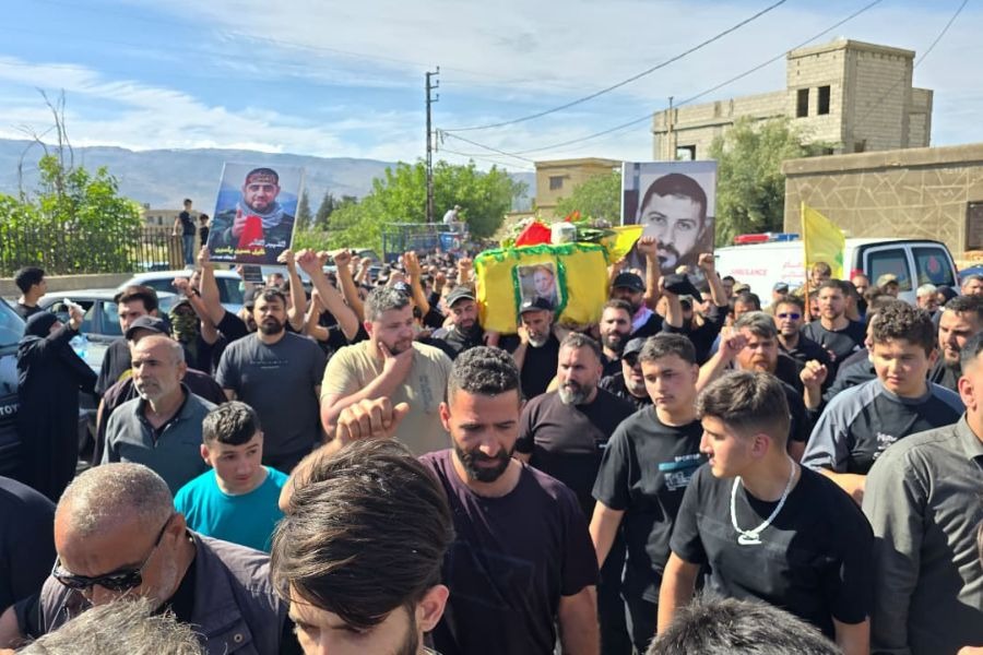 حزب الله شيّع الشهيد السعيد الحاج مسلم دياب أمهز في بلدة مقراق