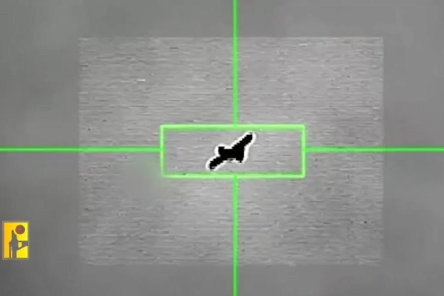 مشاهد من عملية إسقاط المقاومة الإسلامية طائرة مسيّرة في أجواء بلدة عيناثا