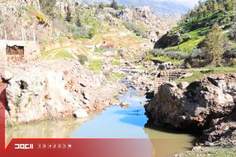 تدمير جسر سحمر الأثري بغارة 