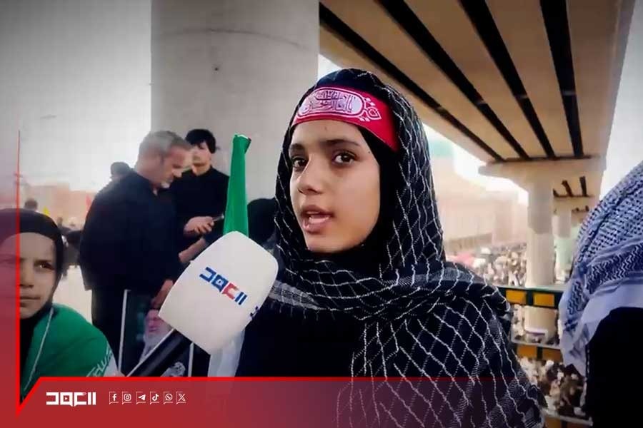 حبُّ الإمام الخامنئي يسكن قلوب الصغار... طفلة عراقية تُلقي عبر 