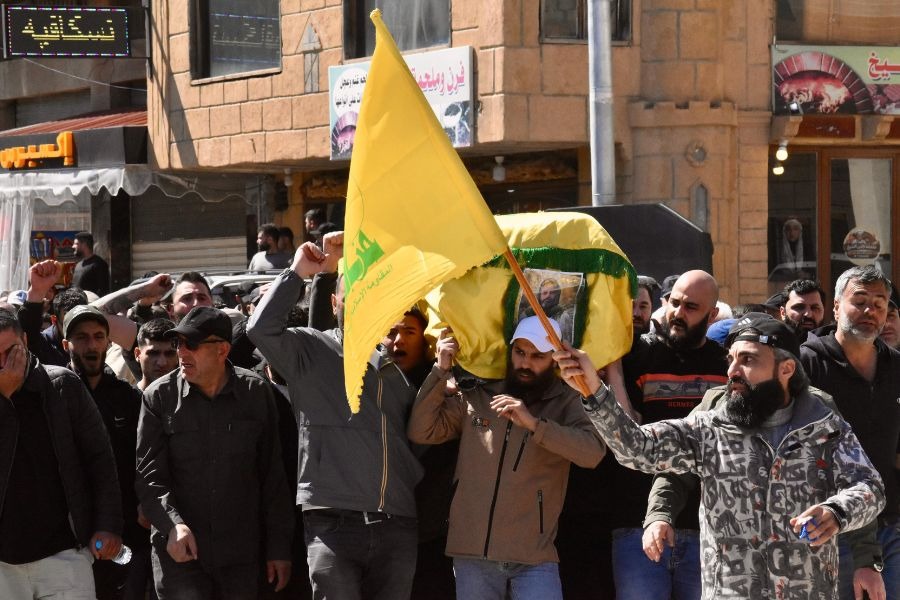 حزب الله وأهالي بلدة بريتال شيعوا الشهيد المجاهد محمد علي صالح 