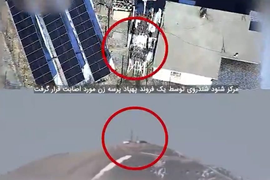 فيديو| الحرس الثوري يستهدف بمسيّرة انقضاضية رادارًا تجسسيًا في كردستان العراق 