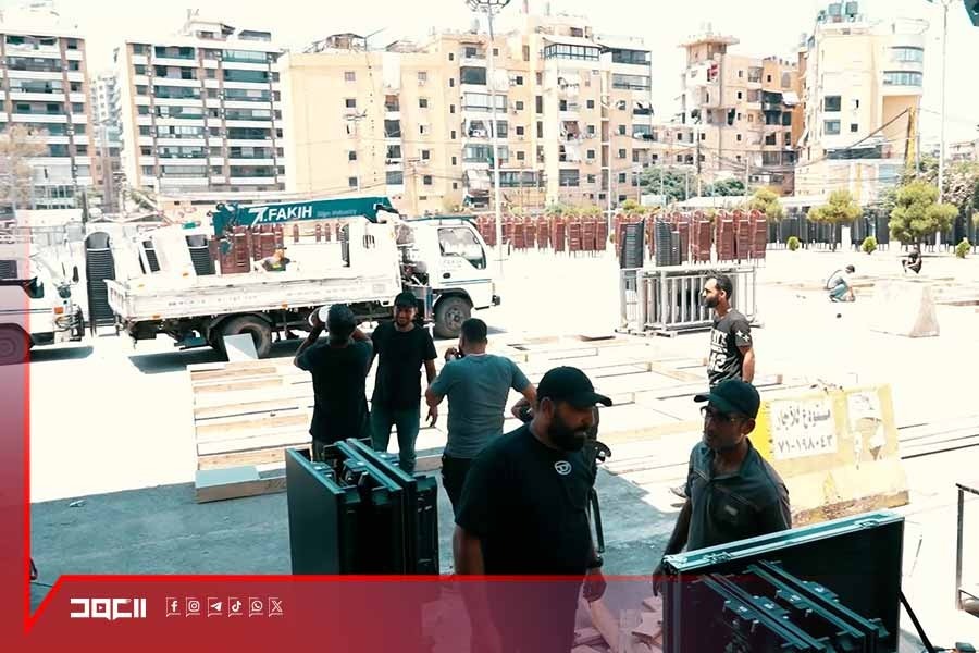 اكتمال التحضيرات في الضاحية للتجمع الشعبي الكبير المتزامن مع تشييع الإمام الخامنئي