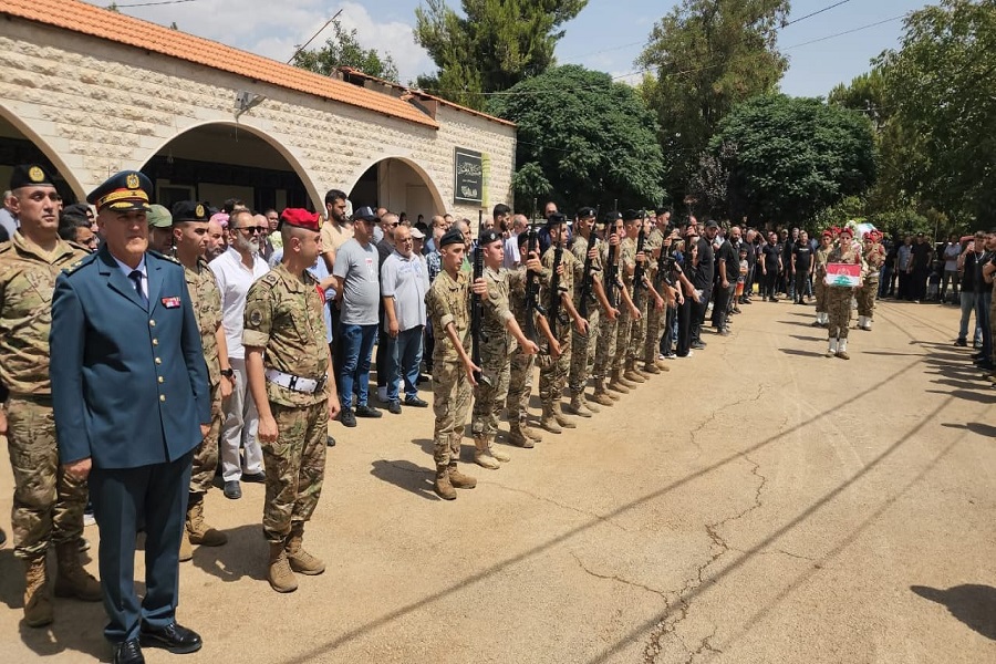الجيش يشيّع الشهيد ابراهيم مصطفى