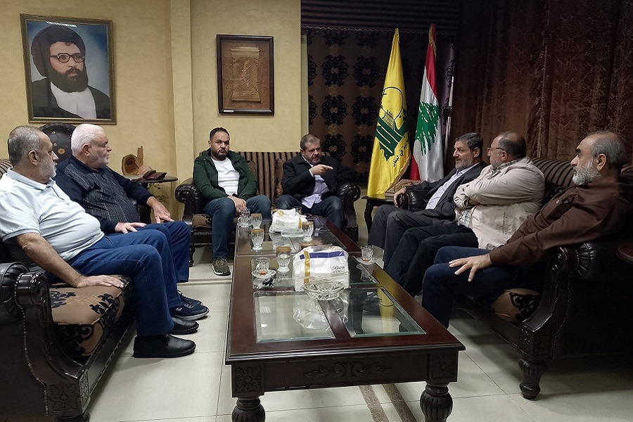 مسؤول قطاع صيدا في حزب الله عرض مع وفد قيادي من طلائع الفجر الأوضاع العامة 