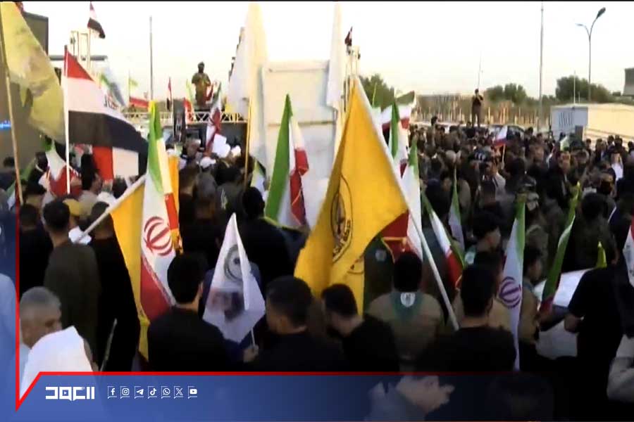 عراقيون يحتشدون في احتفال جماهيري احتفاءً بانتصار إيران