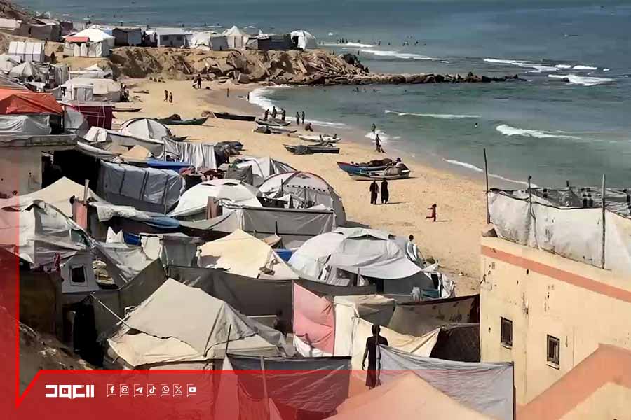 نزح من كل مدن غزة حتى وصل إلى البحر
