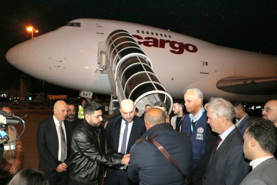 ناصر الدين تسلم مساعدات طبية من صندوق الأمم المتحدة للسكان والصحة العالمية