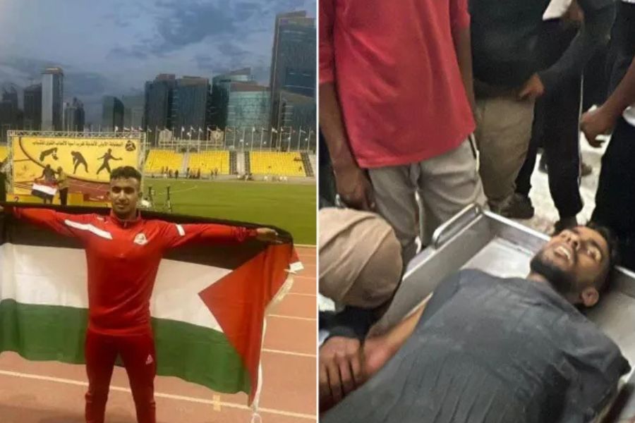 استشهاد العداء والبطل الدولي علام العمور برصاص الاحتلال في غزّة