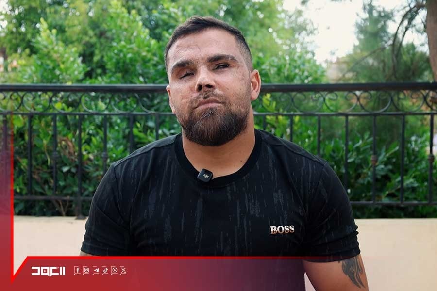 فقد بصره ولم يفقد بصيرته... الجريح فضل بلحص حاضر في جبهة الوعي