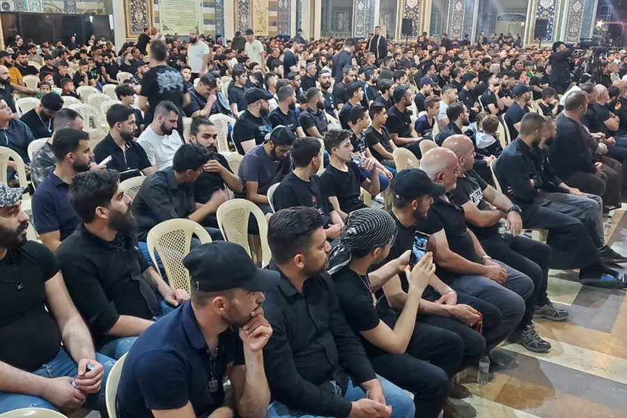 حزب الله أحيا الليلة السادسة من محرّم في مقام السيدة خولة في بعلبك
