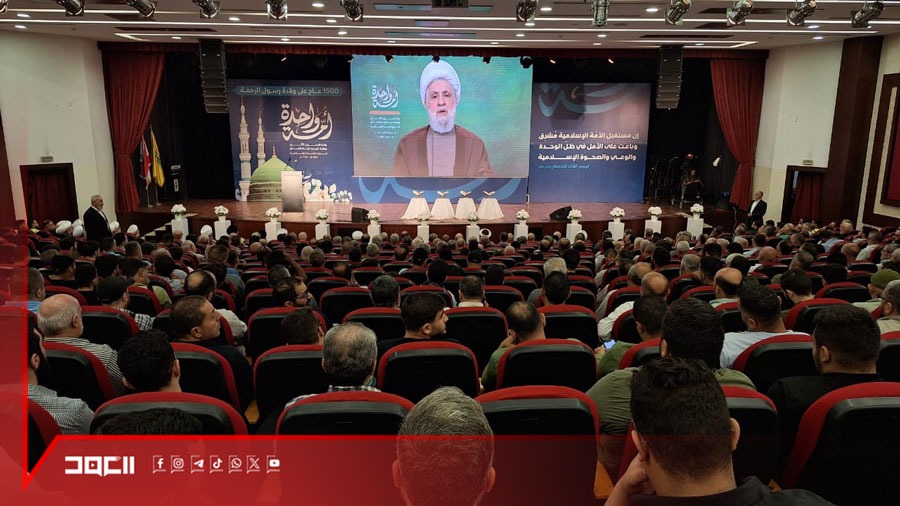 بالصور| الاحتفال المركزي لحزب الله إحياء لذكرى ولادة النبي الأعظم (ص)