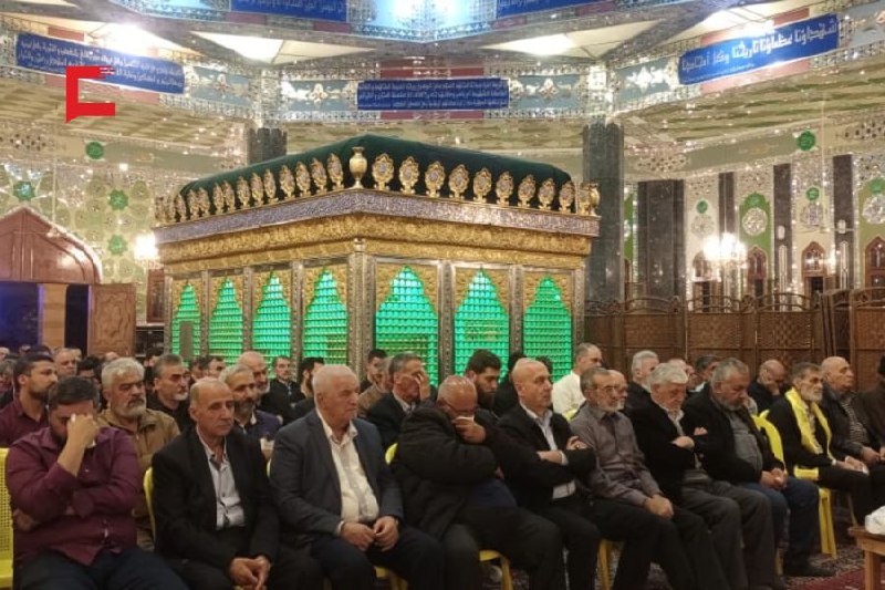 مجلس عزاء في مقام السيد عباس الموسوي إحياءً لذكرى الشهداء على طريق القدس
