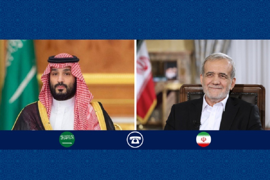 بزشكيان لابن سلمان: إيران كانت ولا تزال ترحب بأي عملية تؤدي إلى السلام ومنع الحرب 