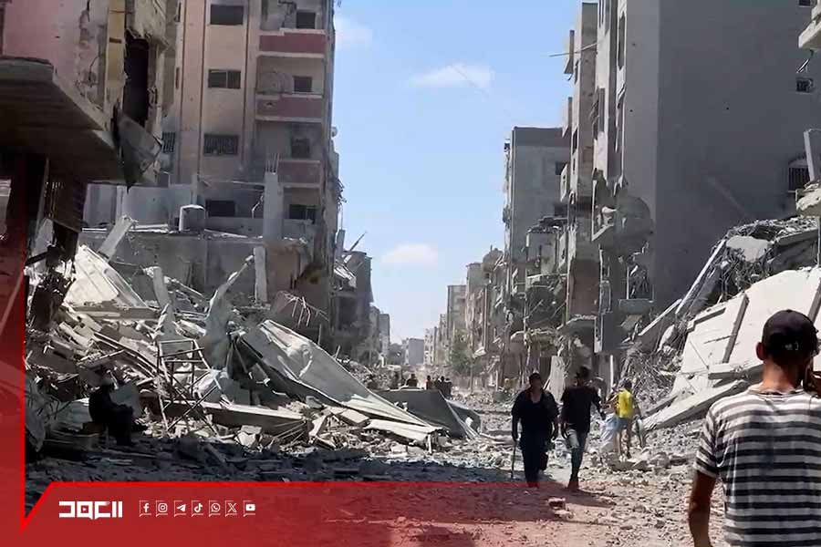 رغم تدمير منازلهم .. أهالي حيّ الأمل في غزة يعودون ويسكنون الخيام
