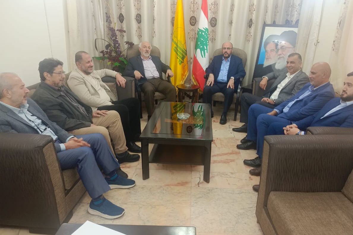 حب الله يستقبل وفدًا من اللقاء التشاوري الوطني الفلسطيني