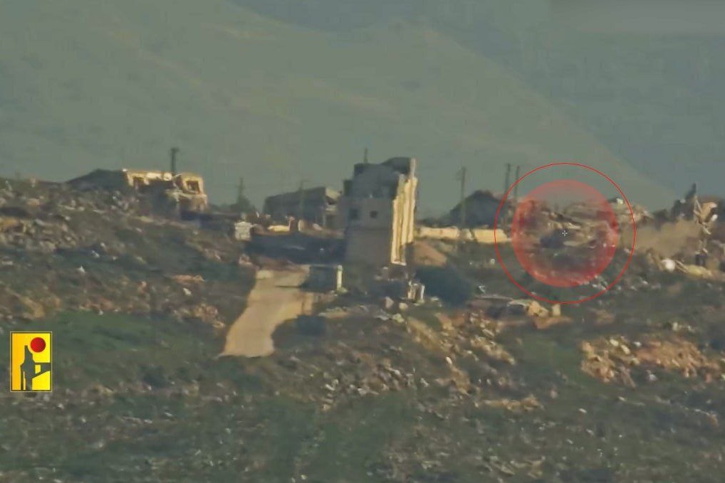  بالفيديو | مشاهد من عمليّة استهداف المقاومة الإسلامية دبابة ميركافا تابعة لجيش العدو