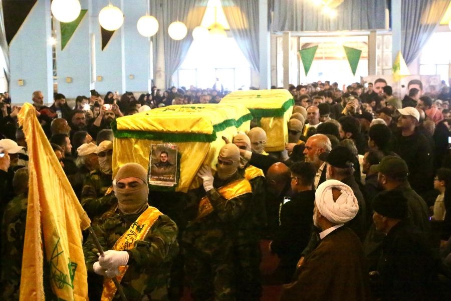 حزب الله شيع الشهيدين القائدين وسام محمد مظلوم وحسين عباس مظلوم 