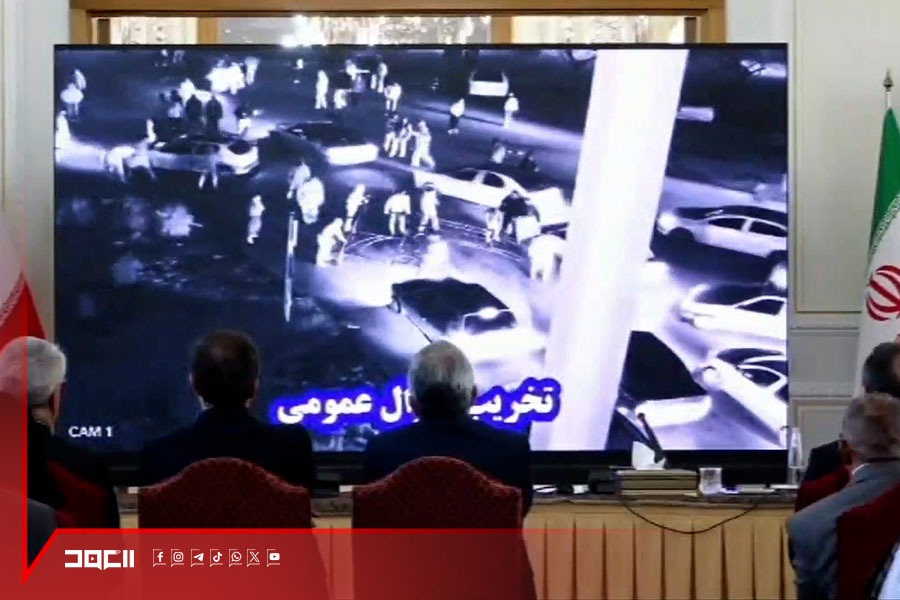 مقطع مصوّر يوثّق جانبًا من الاعتداءات على الشرطة والمواطنين والممتلكات في إيران