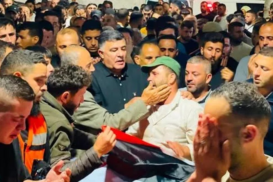 تشييع جثامين شهداء بلدة تل جنوب غرب نابلس وسط قيود مشددة من الاحتلال