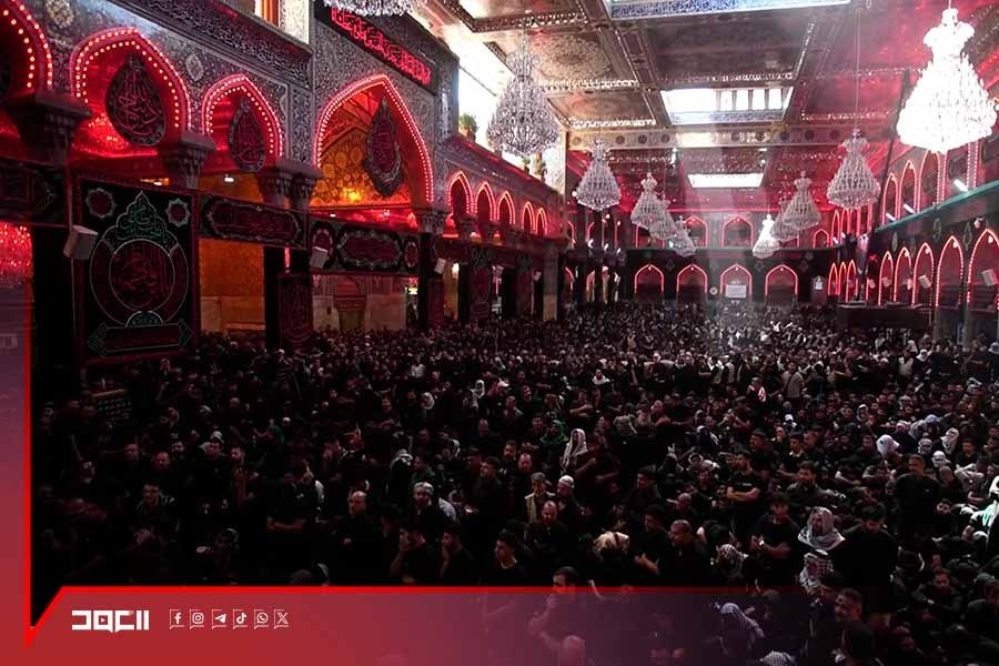 مشاهد من إحياء يوم العاشر من المحرم في مرقد الإمام الحسين (ع) وأخيه العباس بكربلاء