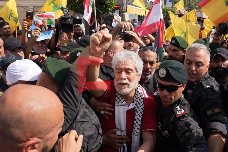 بالصور| المناضل اللبناني جورج  عبد الله حرًّا في بيروت