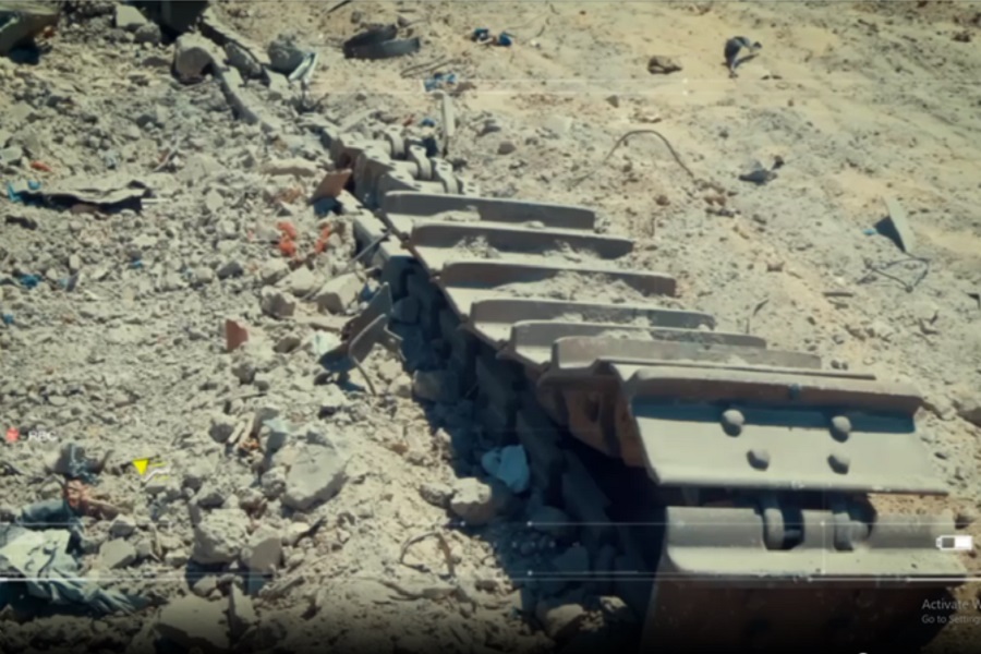 سرايا القدس تعرض مشاهد من بقايا آليات العدو التي دمرتها في شرق مدينة غزة