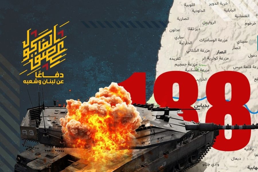 خريطة تظهر استهداف المقاومة للآليات 