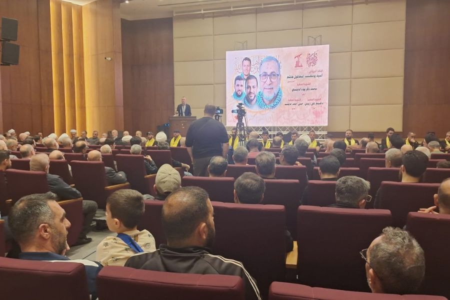 بالصور| مجلس تأبيني بمناسبة مرور 40 يومًا على ارتقاء القائد الجهادي يوسف هاشم ورفاقه 