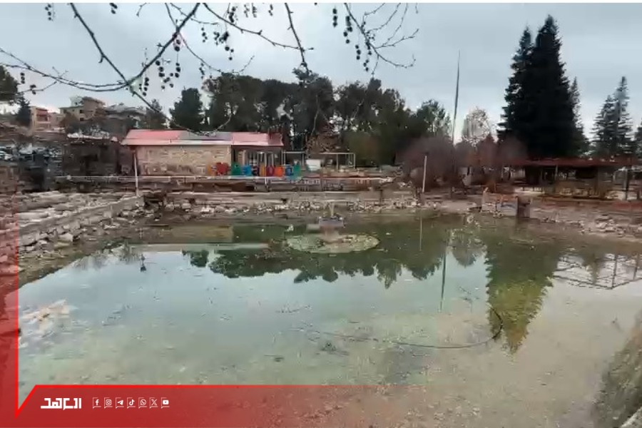 بفعل المتساقطات الغزيرة.. عودة المياه إلى بركة البياضة التاريخية في بعلبك 