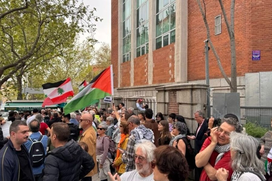 حراك شعبي في مدريد تنديدًا بالمجازر في لبنان ودعمًا للمقاومة