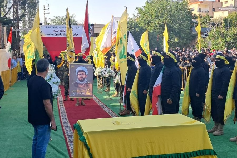 حزب الله وأهالي يونين يشيّعون الشهيد الشيخ خليل أحمد ياسين