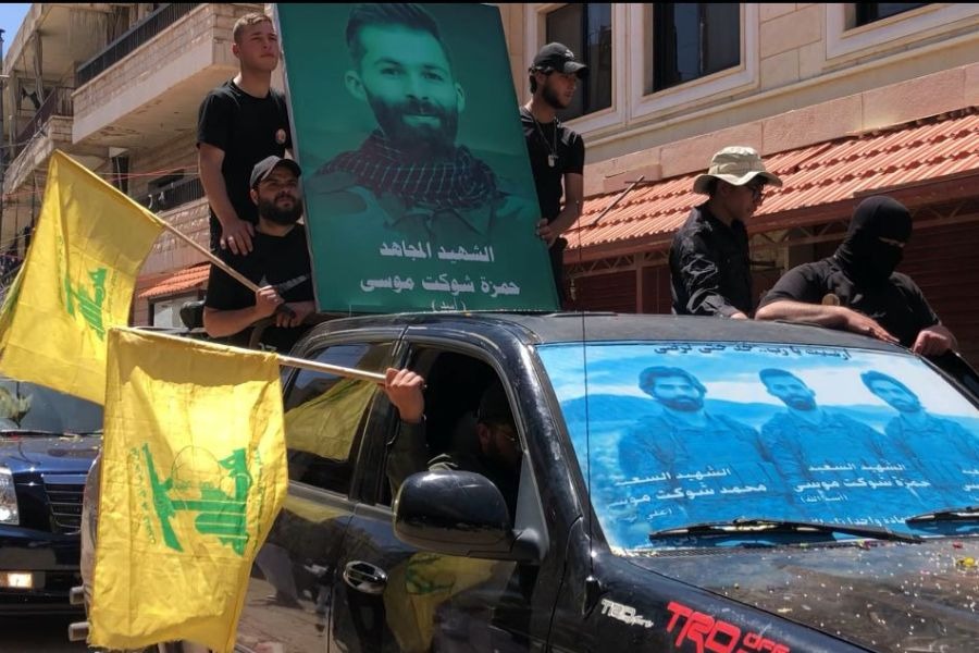 تشييع مهيب للشهيد حمزة شوكت موسى في بلدة النبي شيت