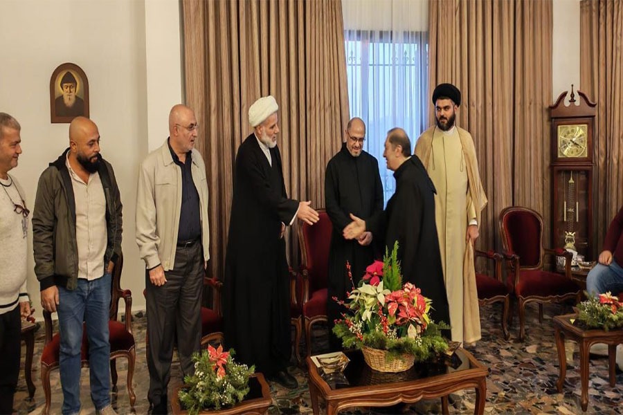 وفد من حزب الله في جون والجيّة قدّم التهاني بالأعياد المجيدة