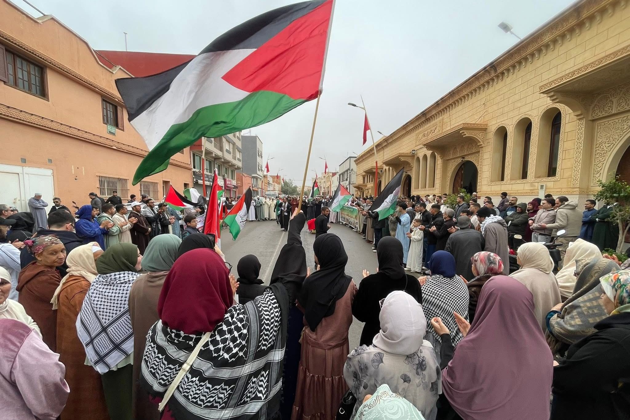 حراك شعبي مغربي ضد إغلاق الأقصى ورفضًا للحرب الصهيو-أميركية على المنطقة